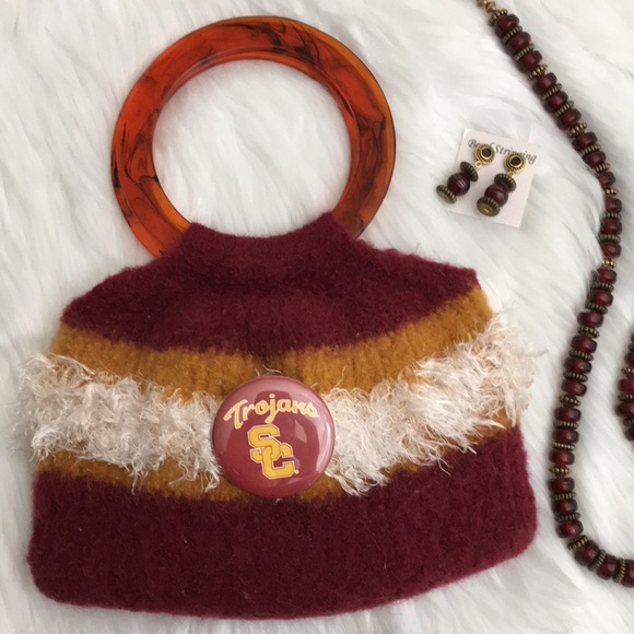 Boho Hand Crafted Wool Felted Bag - Picture 2 of 7